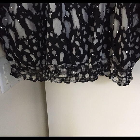 Gorgeous going out top, sparkly party blouse m/l - Picture 10 of 16